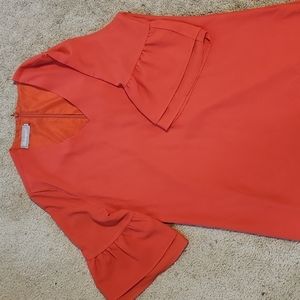 Orange large dress